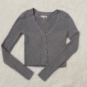 Button-up cardigan size S gray